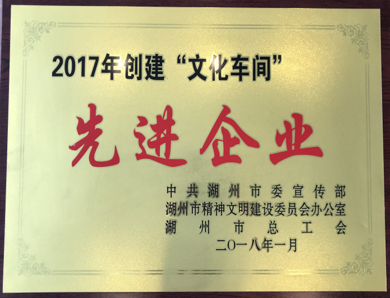 2017年创建“文化车间”先进企业